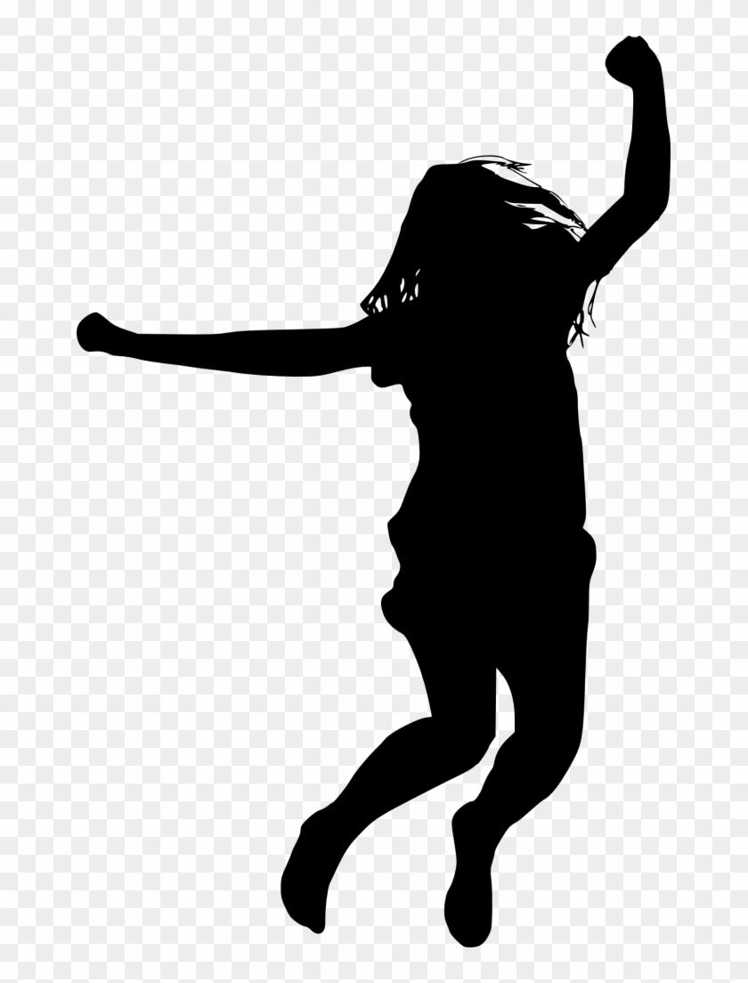 person jumping silhouette