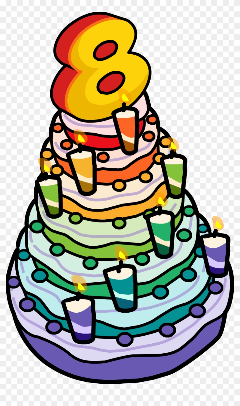 8 Years Of Tamino Autographs - 8 Birthday Cake Png #237464