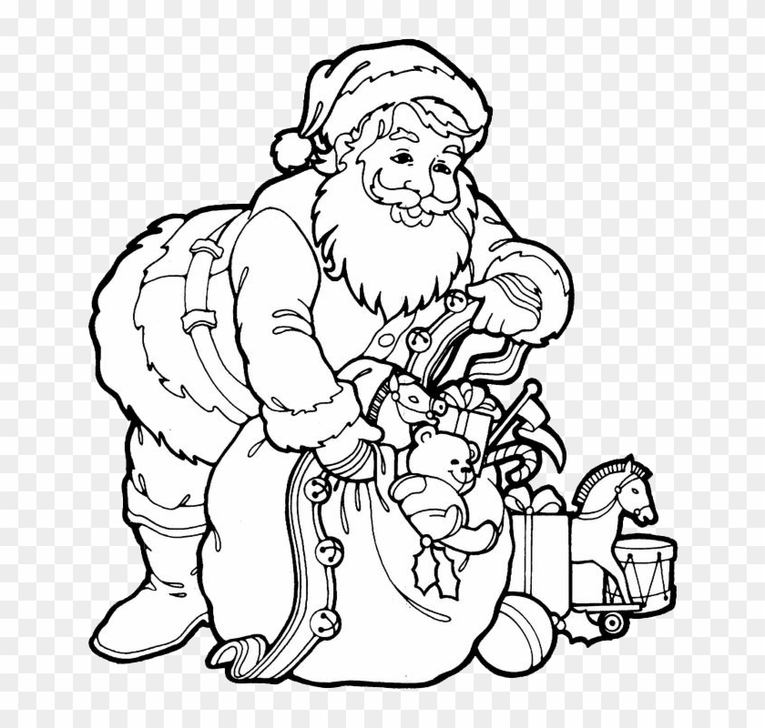 Santa Claus Coloring Pages 3 - Drawings Of Christmas Festival #237494