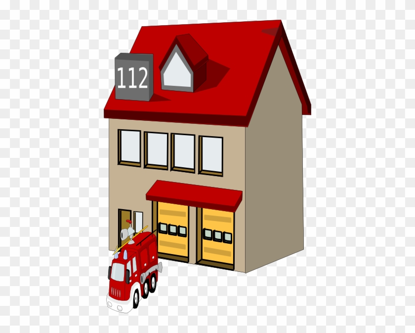 Feuerwehr Clip Art At Clker - Fire Station Art Clip #237664