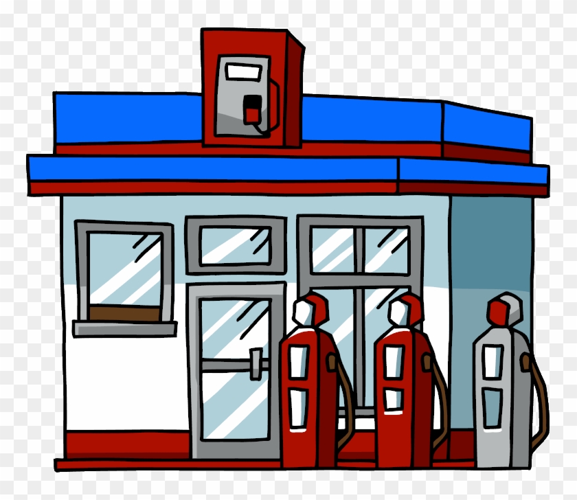 Gas Station Clipart - Gasoline Station Clipart #237772