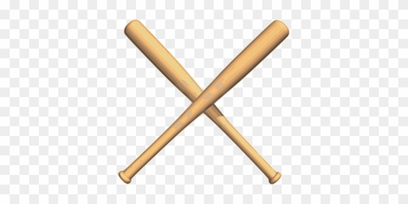 Baseball, Fledermäuse, Überschritten - Baseball Bat Clipart Free #237846