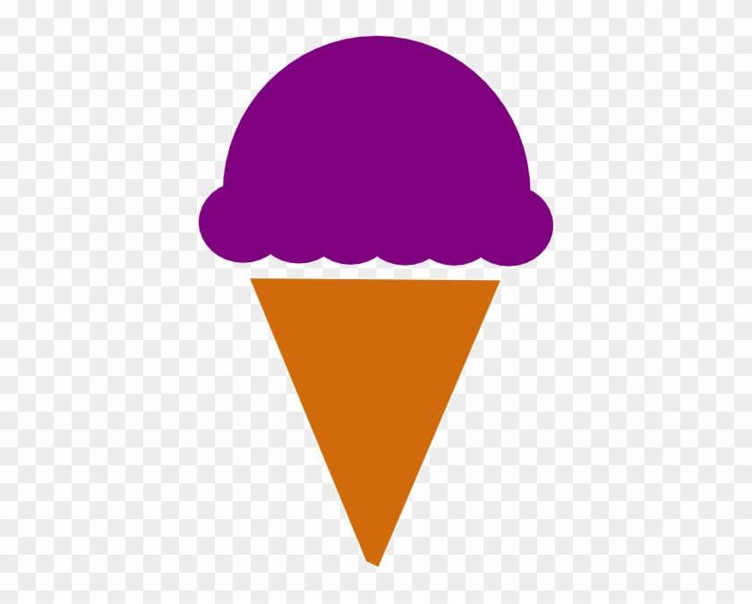 Purple Ice Cream Cone Clip Art #237877