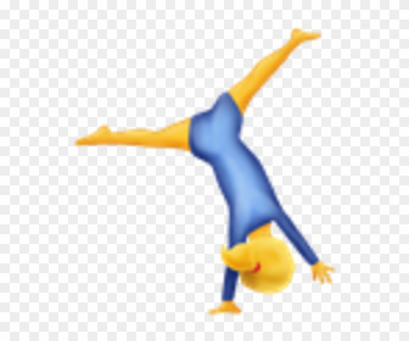 Person Doing Cartwheel H Emoji Gymnaste Iphone Full Size PNG Clipart Images Download