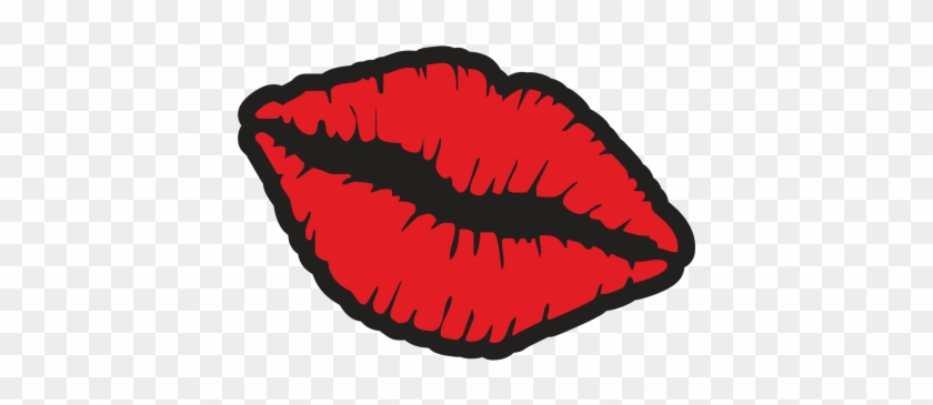 Kiss Mark Lip Car Sticker Decal 12 White #238042