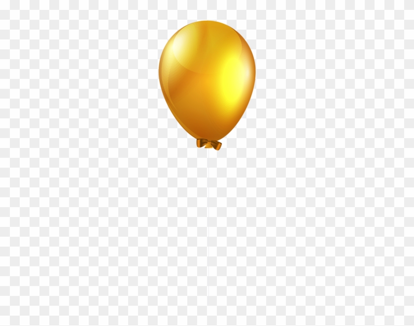 Yellow Single Balloon Png Clip Art Image - Single Balloon Png Transparent #238088