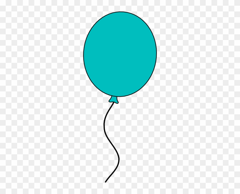 Teal Ballon String Clip Art At Clker - Teal Ballon String Clip Art At Clker #238108