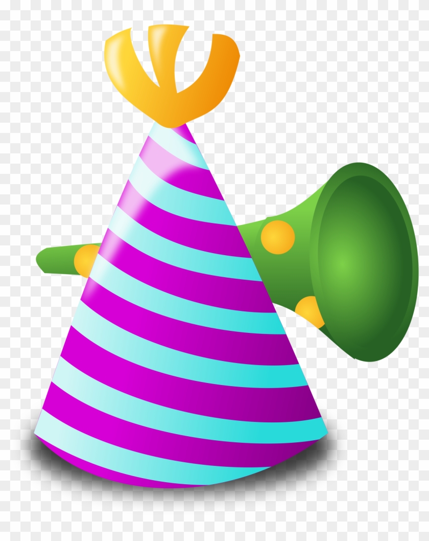 Clipart Birthday Icon - Terompet Tahun Baru Vector #238120