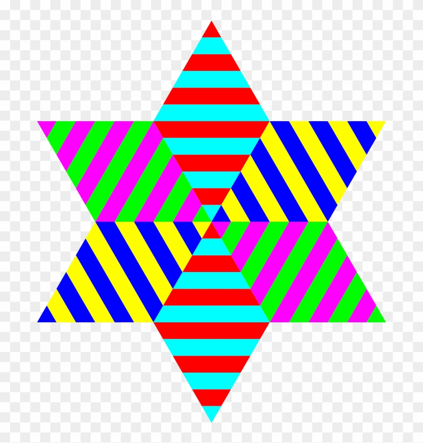 Hexagram Triangle Stripes - Cafepress Rainbow Stripped Six Poin Iphone 7 Plus Tough #238119