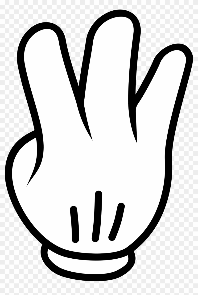 big image mickey mouse hand three free transparent png clipart