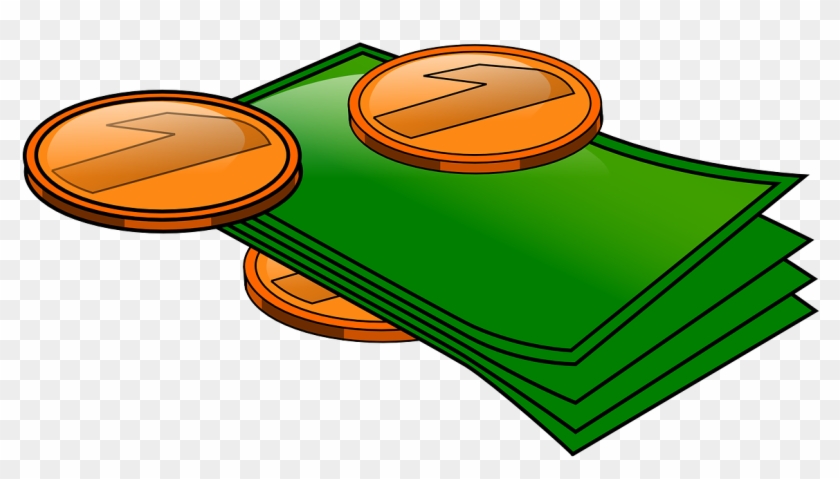 Bills Coins Cash Money Finance Currency Ba - Transparent Background Money Clipart #238189