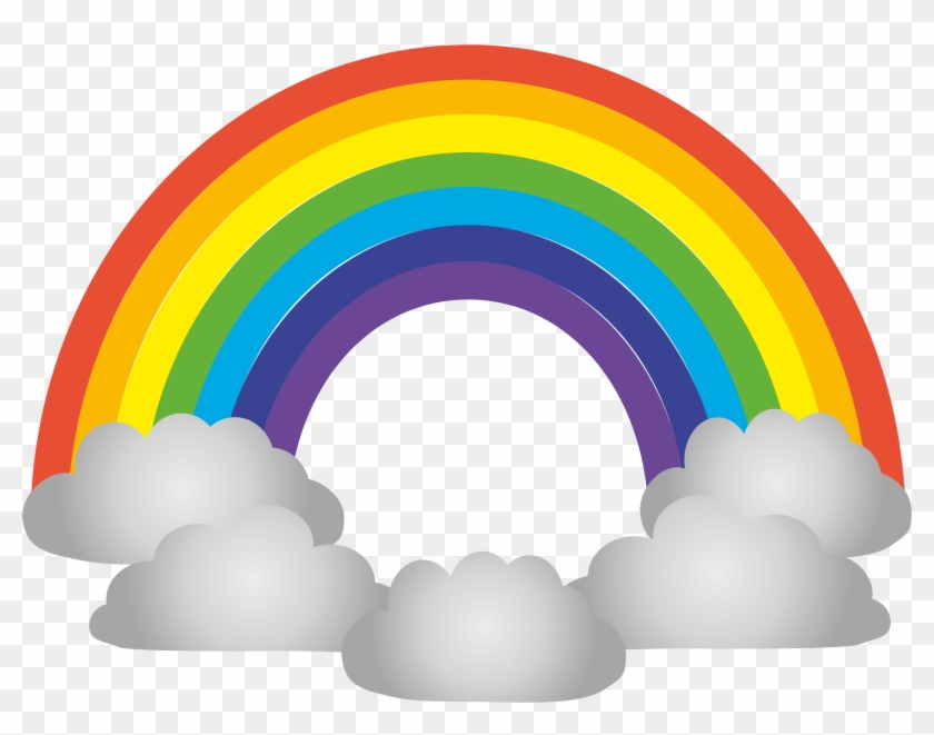 Rainbow - Rainbow Cloud Clip Art Png #238246