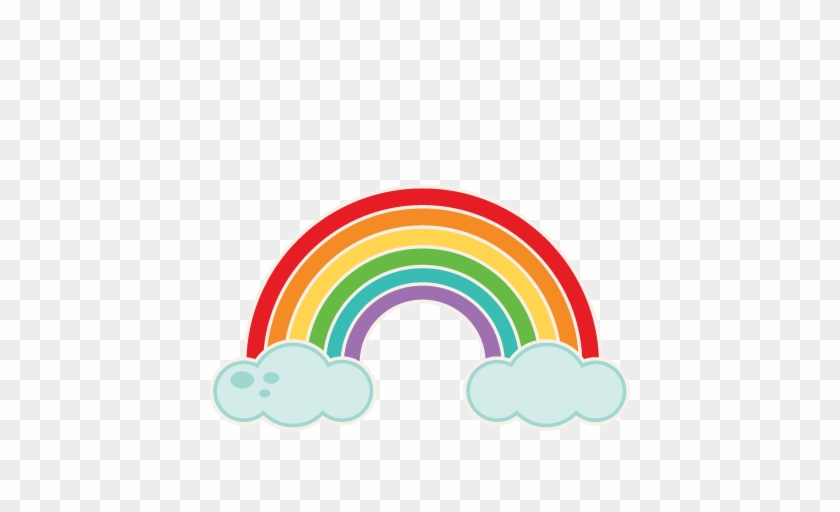 Rainbow Svg Scrapbook Cut File Cute Clipart Files For - Rainbow Arch Silhouette #238290