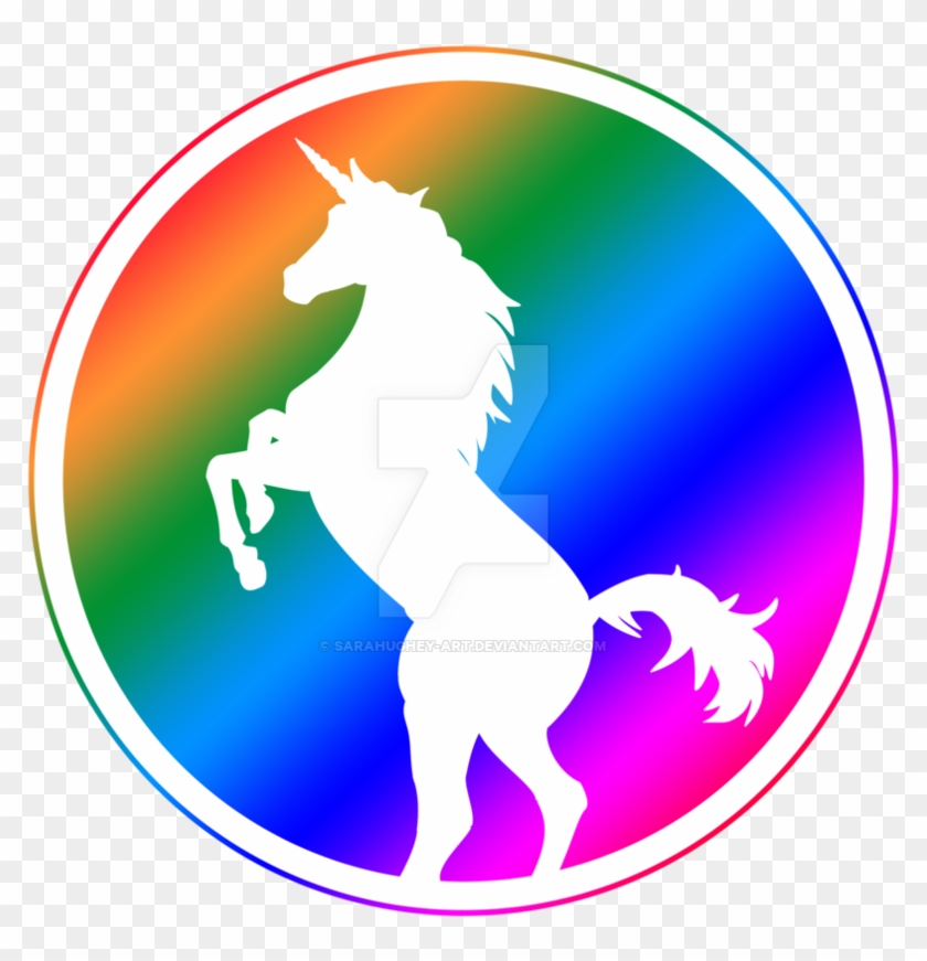 Unicorn Silhouette Rainbow By Sarahughey Art On Deviantart - Unicorn Silhouette White Shower Curtain #238296