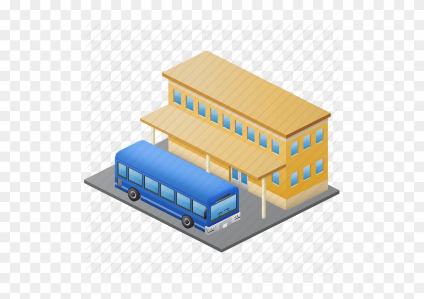 Clipart Bus Stations Station Busstation Space Traffic - Bus Station Icon Png #238333