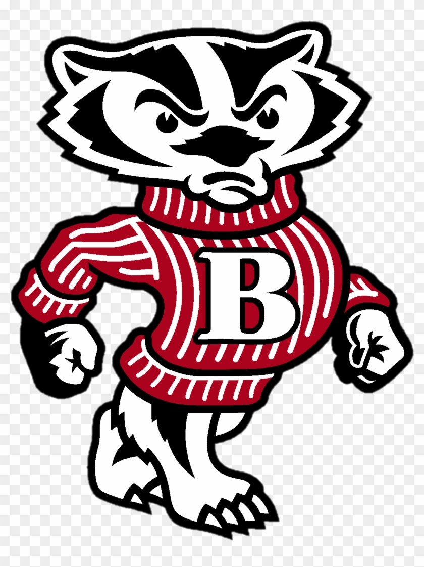 Wisconsin Bucky Badger Logo Clipart - University Of Wisconsin Madison Mascot #238359