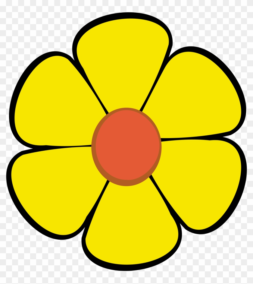 Flower Flower Valentine 555px - Yellow Flower Icon Png #238443