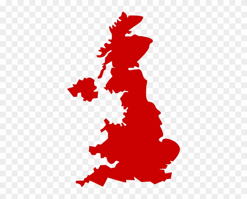 Map Of Uk Clip Art - Wall Sticker Uk Places #238498