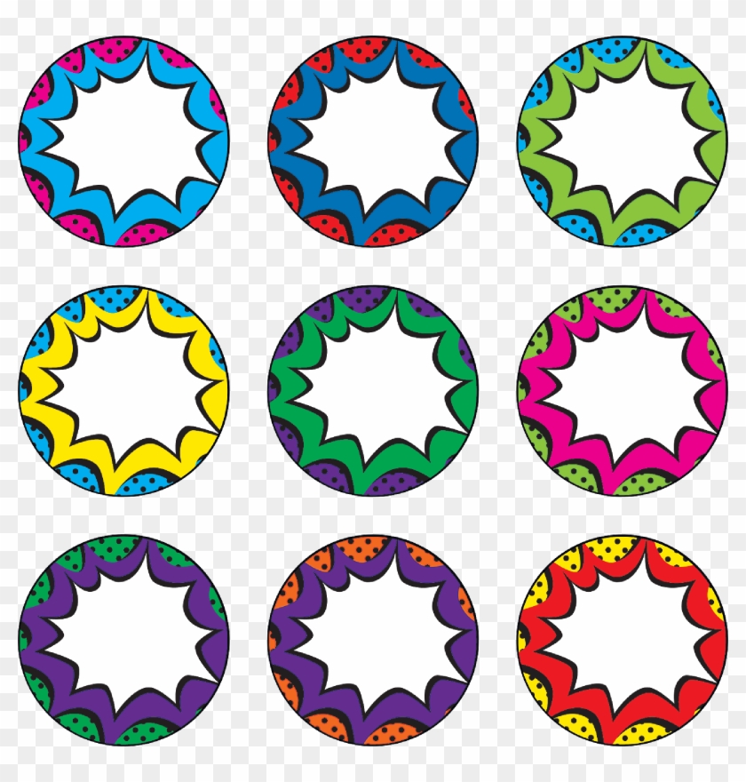 Superhero Bursts Magnetic Accents - Super Hero Burst Clip Art #238510