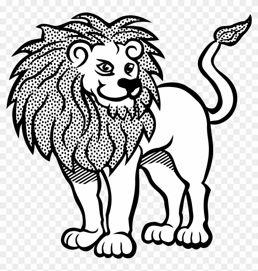 Big Image - Line Art Of Lion #238540