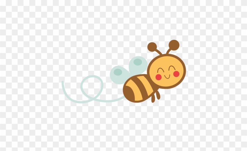 Cute Bee Svg Scrapbook Cut File Cute Clipart Files - Cute Bee #238548