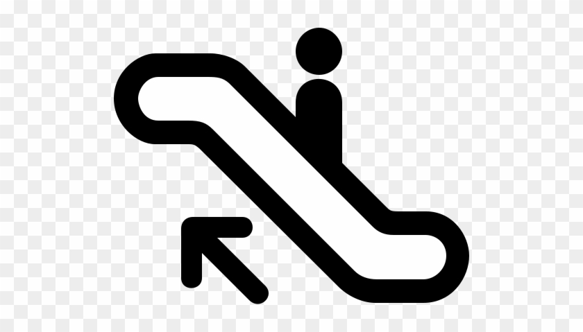 Escalator Clipart - Escalator Up Sign #238583