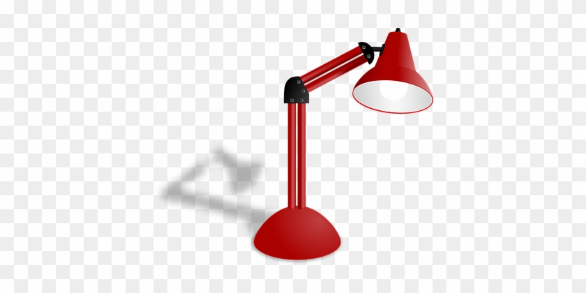 Tischlampe Lampe Nacht Büro Rot Tischlampe - Red Lamp Clipart #238651