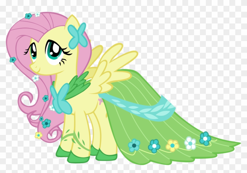 Fluttershy Pony Tail Power Fluttershy Wp By Alicehu - Little Pony Friendship Is Magic #238815