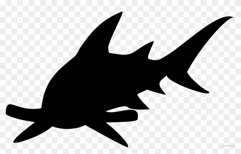 Public Domain Clip Art Image - Hammerhead Shark Silhouette Png #238847