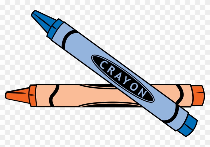 Buntstifte, Blau, Orange, Färbung, Neue - Crayons Clipart Png #238865