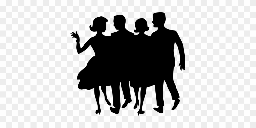 Menschen Tanz Tanzen Silhouette Mann Frau - People Silhouette Clipart #238869