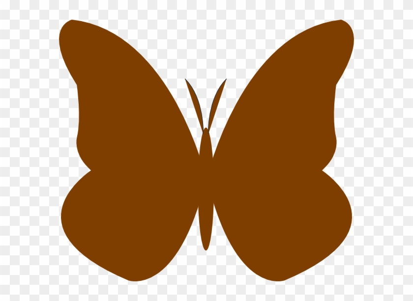 Butterfly Outline Clipart Free Clipart - Brown Butterfly Vector Png #238873