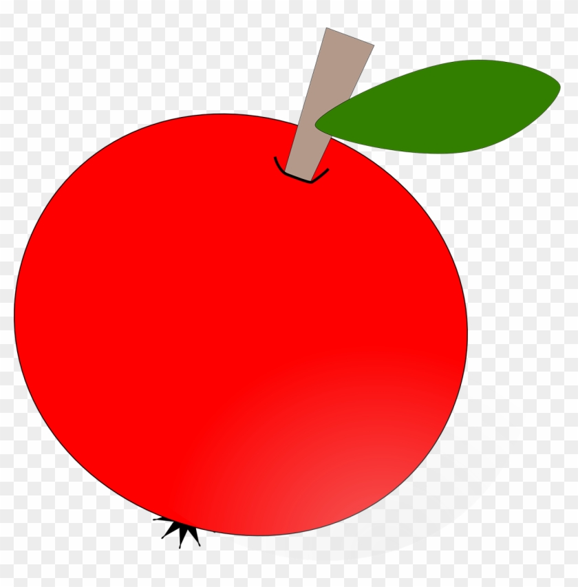 Apple, Fruit, Red - Fruit Cartoon Of Apple #238956
