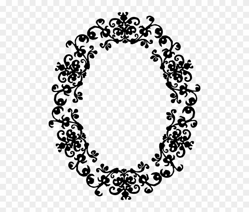 Decorative Lines Clip Art - Oval Border Png #239305