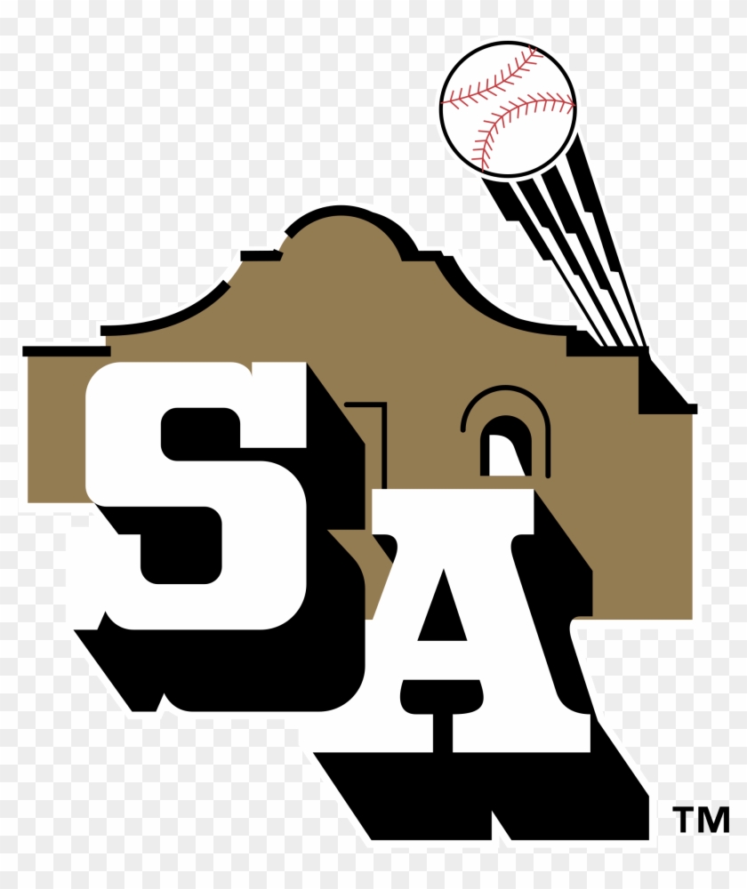 San Antonio Missions Logo Black And White - San Antonio Missions Baseball #239473