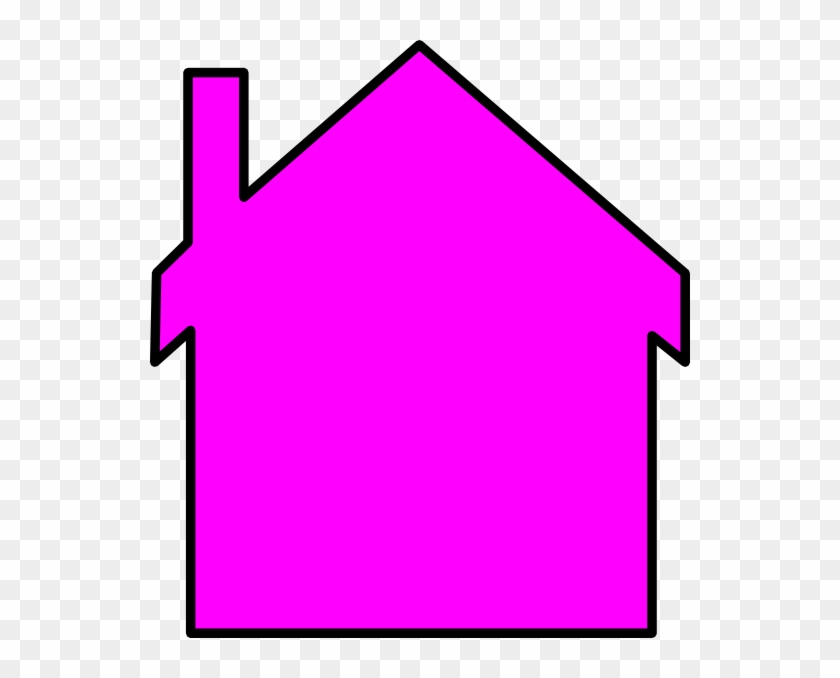 Pink House Outline Clipart #239505