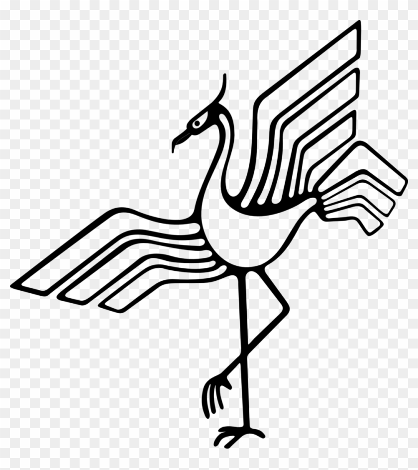 Bird Emblem - Bird Crane Clip Art #239573