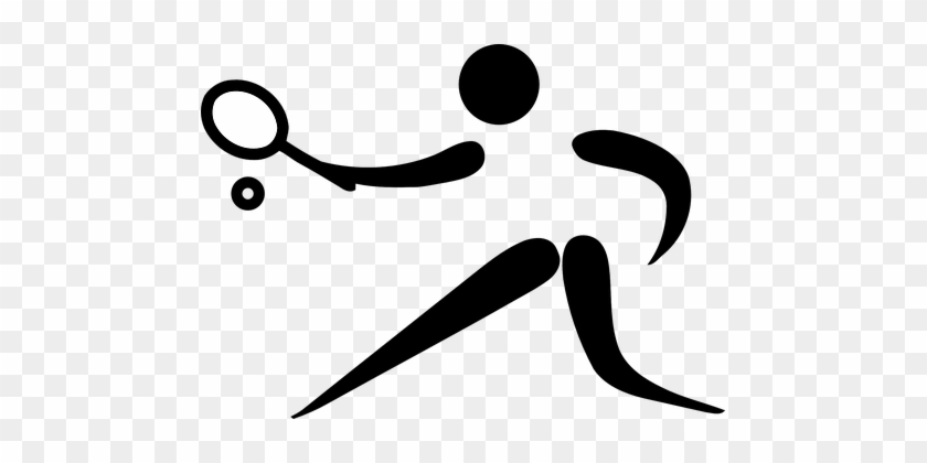 Tennis Sports Pictogram Logo Olympics Olym - Sports Pictogram #239625