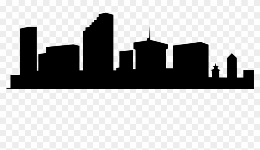 Building Silhouette Clip Art Â€“ 101 Clip Art - City Skyline Black And White Clip Art #239728