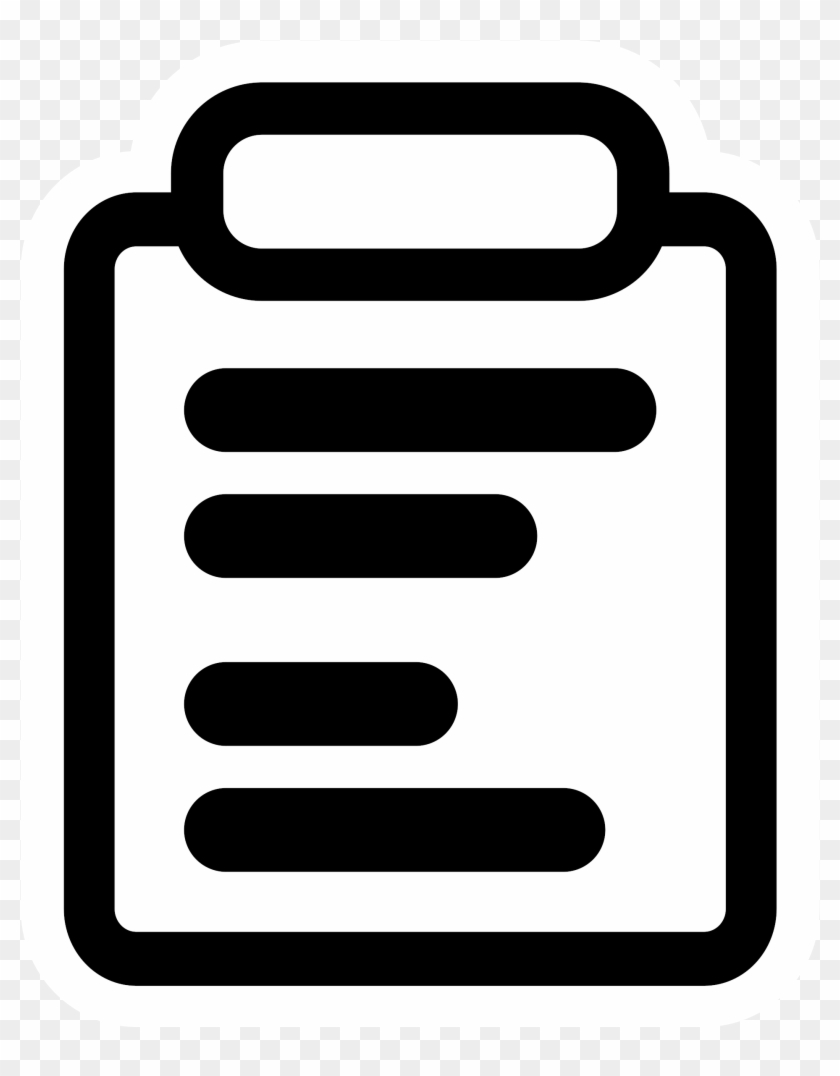 Report Clipart Black And White - Icon #239820