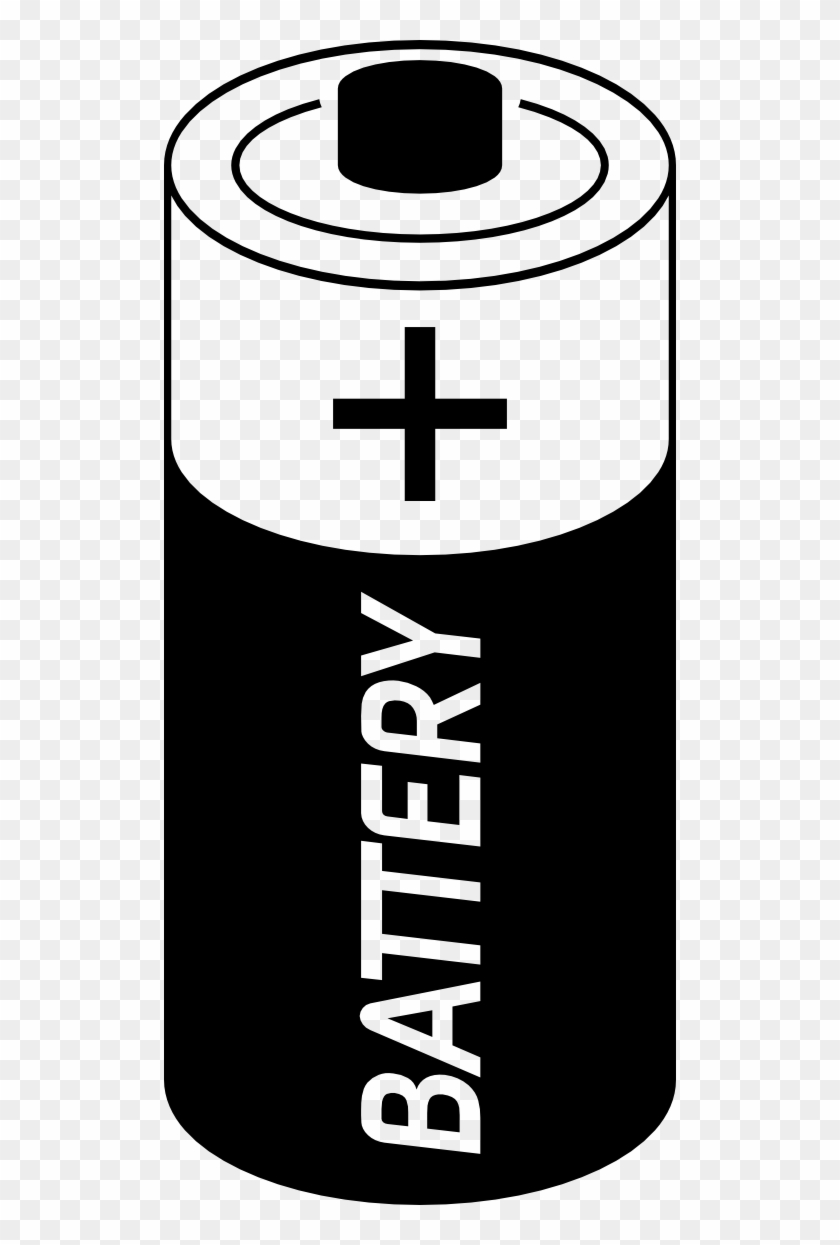 Clipart Battery 486e - Battery Black And White #240021