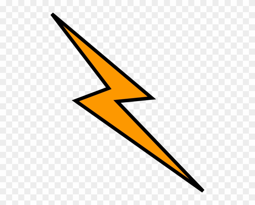 Orange Lightning Bolt Logo #240186