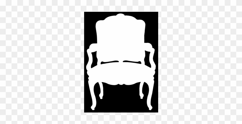 Silhouette Sessel Weiß 62x87cm - Chair #240381