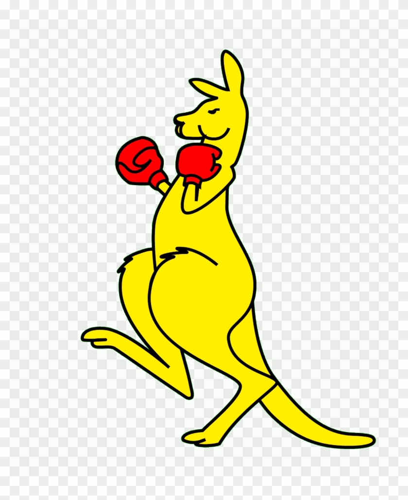 Boxing Kangaroo Clip Art - Kangaroo #240457
