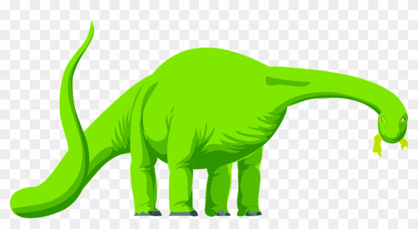 Free Vector Dino Clip Art - Brontosaurus Dinosaur Clipart #240486