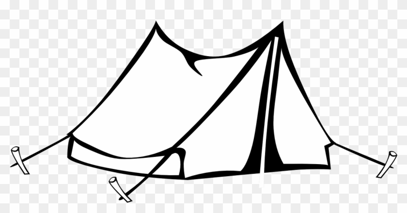 Sie Suchen Einen Zeltteppiche Für Ihr Vorzelt, Den - Black And White Camp Clipart #240493