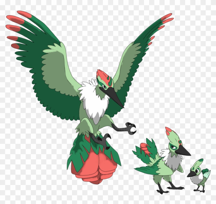 The Grass Type Starter By Deejaysart1993 The Grass - Grass Type Bird Pokemon #240535