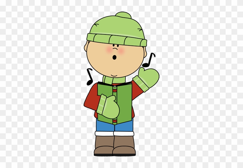 Little Boy Christmas Caroler - Christmas Caroler Clip Art #240561