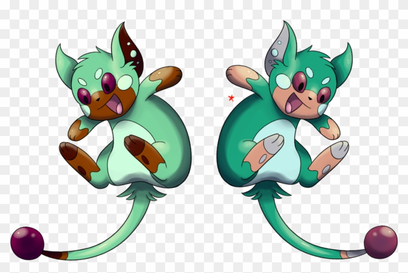 Electric And Grass Type Fakemon By Splooto - Cartoon #240597