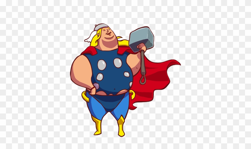 What If Superheros Let Themselves Go - Fat Superhero Png #240649